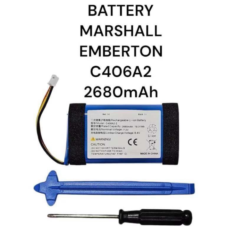 แบตเตอรี่ MARSHALL EMBERTON , EMNERTON2 2680mAh 3500mAh 3สาย Bluetooth Battery แบตลำโพง มีของแถม มีป