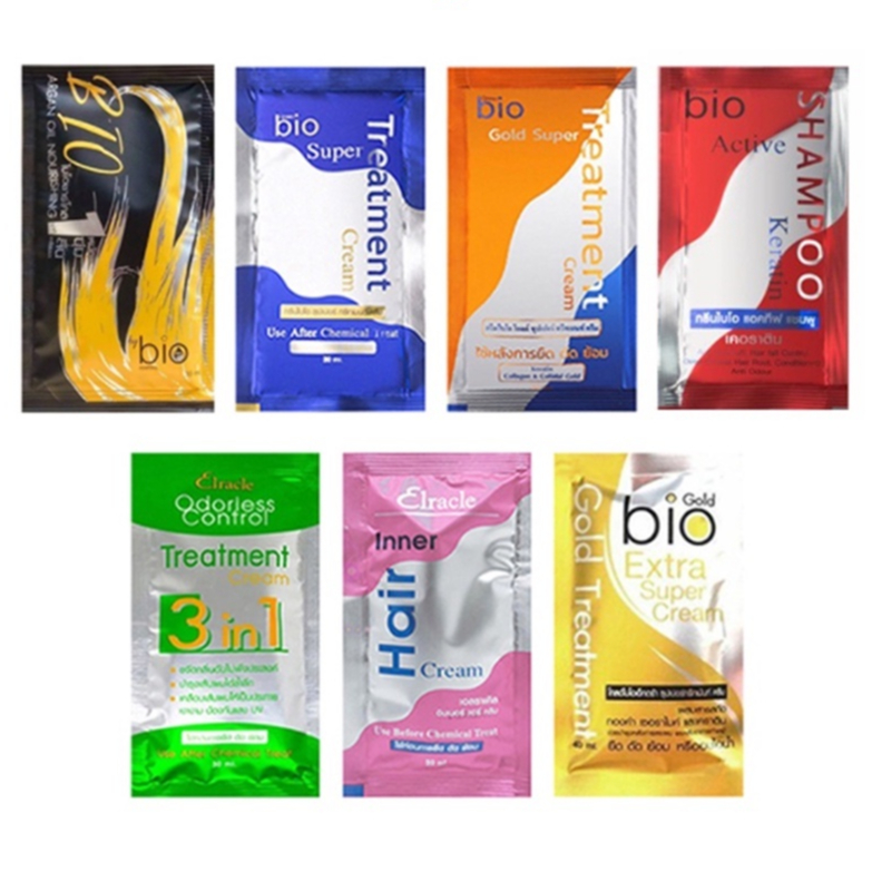 HOT🔥(ซอง) กรีนไบโอ Green Bio ไบโอ ทรีทเม้นท์ ซอง super treatment Bio charcoal Elracle