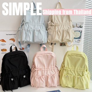 🚚จัดส่งในกรุงเทพฯ-คามีดี้ กระเป๋านักเรียนโบว์น่ารักความจุขนา…