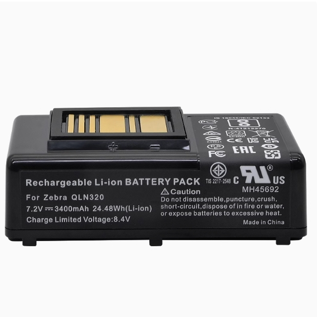 แบรนด์ใหม่และเป็นต้นฉบับเหมาะสำหรับม้าลายZebraเครื่องพิมพ์ QLN220 QLN320 ZQ500 ZQ510 ZQ520แบตเตอรี่