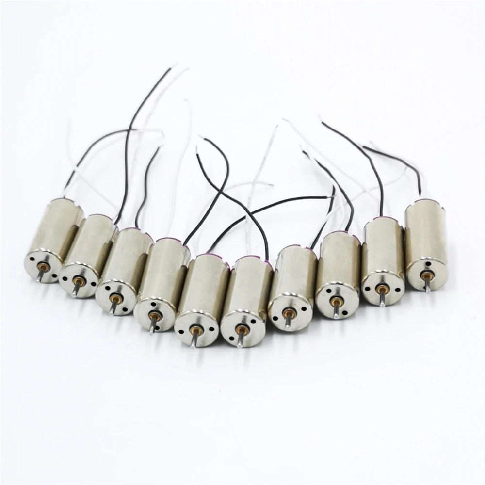 10PCS/lot 3.7V 8520 8.5x20mm Mini Coreless Motor CCW for DIY Tiny QX90 QX95 LT105 Micro Indoor FPV R