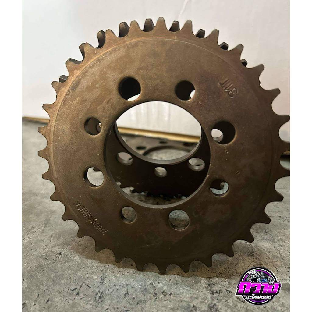 สเตอร์หลังดำชุบแข็ง 415 ใส่ดุมสเตอร์ Wave100 Nova Dream Sonic เบอร์ 24-34รับประกันกลม100%