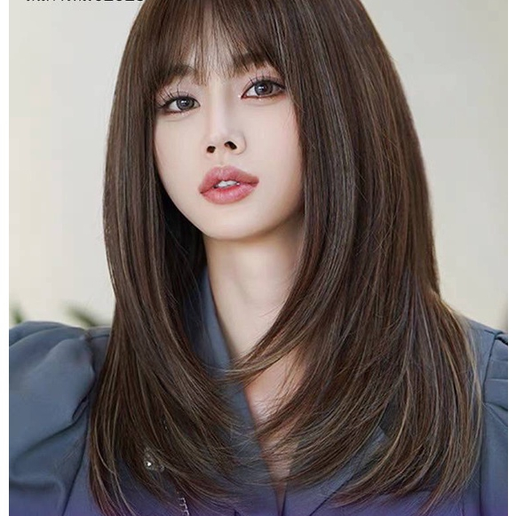 วิกผมไฮไลท์สีสวยเก๋มาก calawigs วิกผมเกาหลี ลอนกำลังดีสีสวยมากไฮไลท์ตามภาพ100%