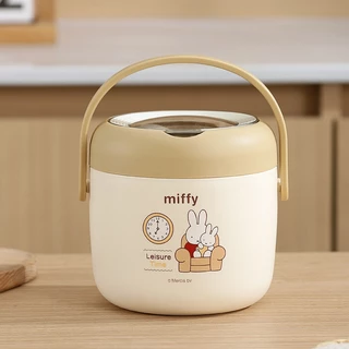 🇹🇭[ส่งด่วน]ปิ่นโตใส่อาหารลาย Miffy ปิ่นโตสแตนเลส ปิ่นโตเก็บอุณหภูมิ กระติกใส่ซุป กระปุกใส่ซุปร้อน