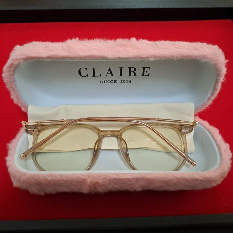 แว่นตาเลนส์ใสกรองแสงสีฟ้า Claire Eyewear ของแท้ ป้องกันแสงสีฟ้า (มือสอง)
