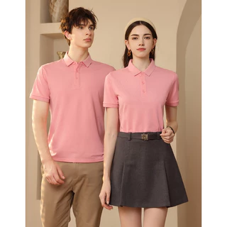 Caspa รุ่น PL-395N เสื้อโปโลแขนจั๊มคอปก ผ้าคอตตอน+โพลี ใส่ได้ผู้ชายผู้หญิง ราคาถูก เนื้อผ้าดี