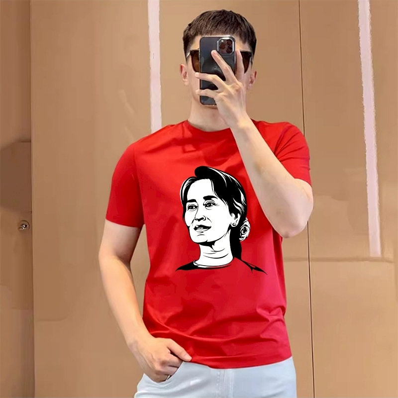 เสื้อยืด คอกลม แขนสั้น M-3XL สกรีนลาย NLD ASUG ลายสตรีท ผ้าคอตตอนผสม ใส่ได้ทั้งชายและหญิง 038-tt-167