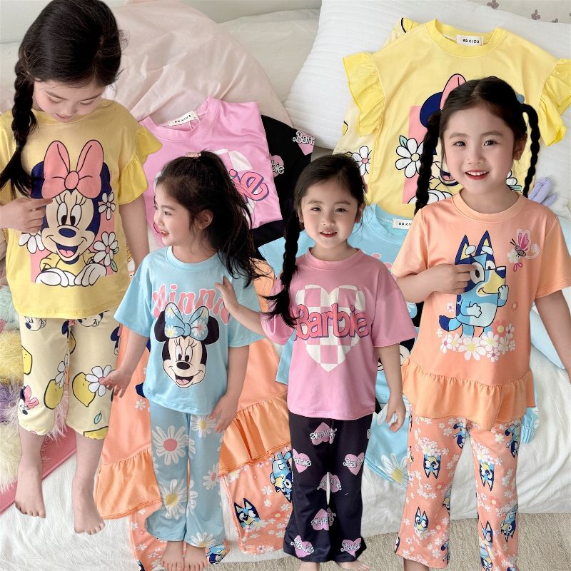 พร้อมส่งในไทย🇹🇭ชุดเซ็ตH_M  ขายาว4ลาย/งานพิมพ์ลาย/ป้ายBB kids/ผ้าcottonนิ่ม/สินค้าถ่ายจากงานจริงค่ะ