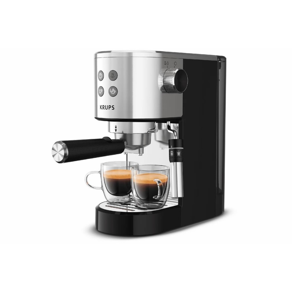 Tefal KRUPS เครื่องชงกาแฟเอสเปรสโซ รุ่น Virtuoso XP444C10 แรงดัน 15บาร์ ระบบThermoblock หัวตีฟองนมและอุ่นได้