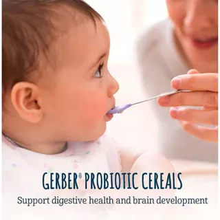 ✳️[แท้ 100%/พร้อมส่ง]✳️ Gerber Cereal for Baby Grain & Grow 8+ Months Oatmeal Banana Strawberry 8 oz (227 g) อาหารเด็ก