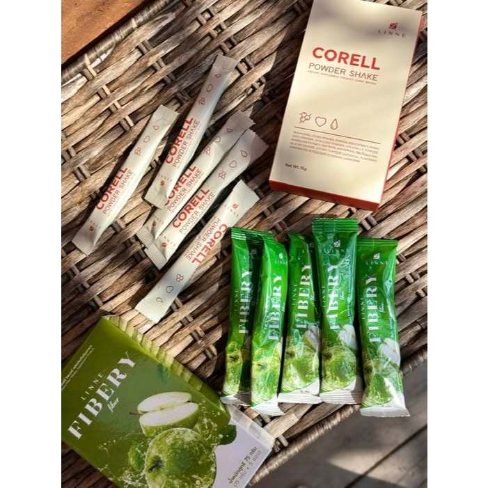 LINNE Corell Powder shake คลอโรฟิลล์สารสกัดสูตรพรีเมี่ยม [เฉพาะกล่องขาว แบบ 5 ซองย่อย ] ราคา ถูกที่สุด ดีลบีเคเค แกลเลอรีภาพที่ 2
