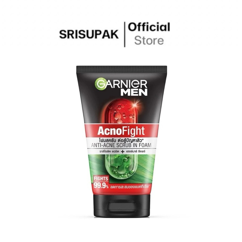 Ganier การ์นิเย่ เมน แอคโนไฟท์ แอนติ-แอคเน่ สครับ อิน โฟม