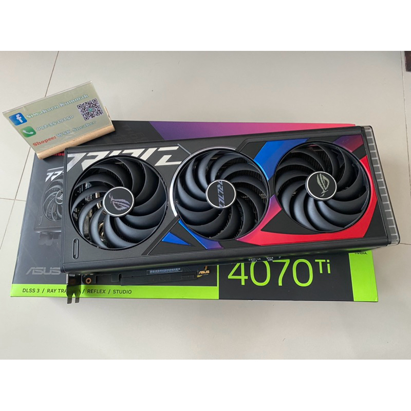 การ์ดจอ VGA Asus Rog Strix GeForce RTX 4070 Ti