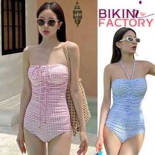 BIKINI FACTORY ชุดว่ายน้ำชิ้นเดียว บอดี้สูทวันพีช ชุดชายทะเลผู้หญิง🔥มีไซต์ M-XL นน40-65KG สินค้าพร้อมส่งจากไทย SET-BK062