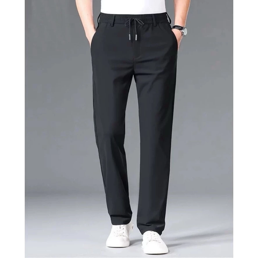 #074#M-5XL#พร้อมส่ง#กางเกงลำลองกางเกงแฟชั่นผู้ชายขายาวงานป้ายมีซิปหลังเอวยางยืดแฟชั่นรุ่นใหม่เนื้อผ้าใส่สบาย thumbnail 5