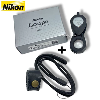 (Lotใหม่**รอบส่ง 24/8**)มีโปร📍ComboSetซองหนัง×เชือกห้อย+NikonLoupe10Xกล้องส่องพระ/เพชร แท้,ญี่ปุ่น