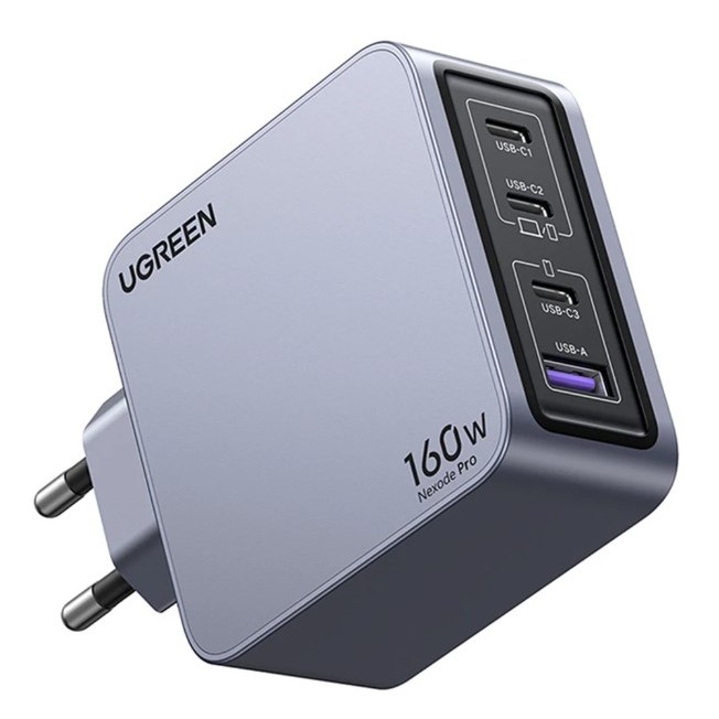 ADAPTER CHARGER (อะแดปเตอร์) UGREEN X763 USB-C 3 PORTS USB-A 1 PORTS 160W (25831)