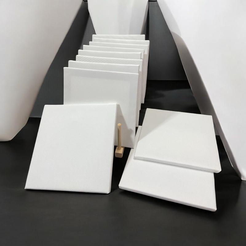 เฟรมผ้าเปล่าแคนวาส สำหรับเพ้นภาพ วาดภาพระบายสี ขนาด 20x20cm