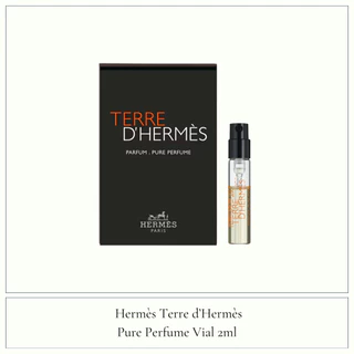 Hermes Perfume Vial 2ml, Terre d'Hermes, H24, Barenia, Twilly d'Hermes, L'ambre des Merveilles