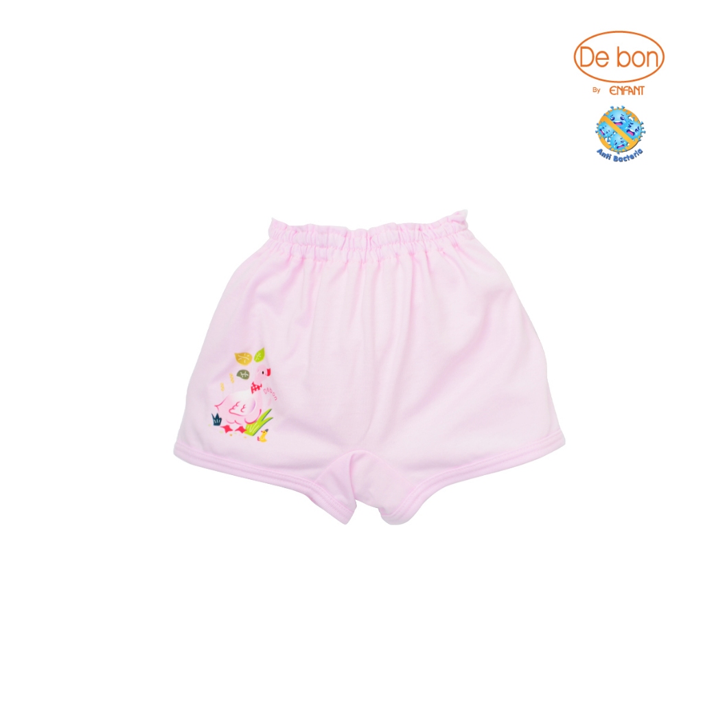 ENFANT (อองฟองต์) De bon By Enfant กางเกงขาสั้น สำหรับเด็ก 3-6 เดือน ลายน้องเป็ดสุดคิ้วท์ ANTIBACTER