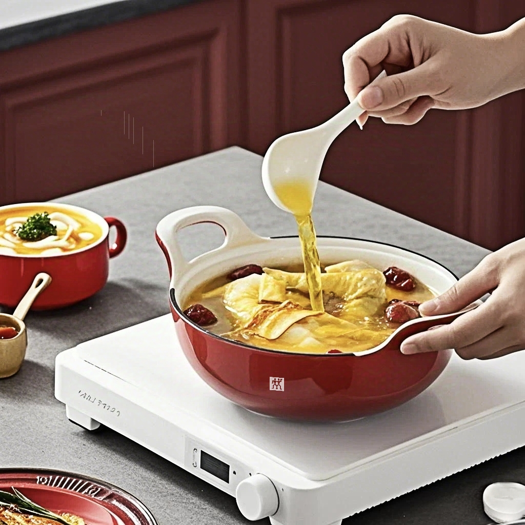 Zwilling 20cm Fortune Yuanbao pot soup pot stew pot stew pot porridge pot enameled cast iron pan