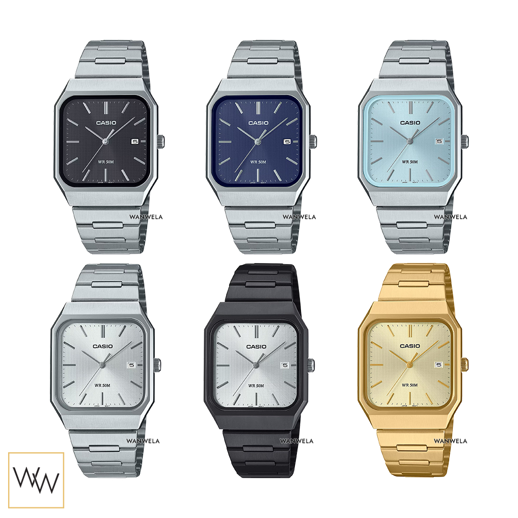 ของแท้ นาฬิกาข้อมือ Casio ผู้ชาย รุ่น MTP-B185D สายสแตนเลสส