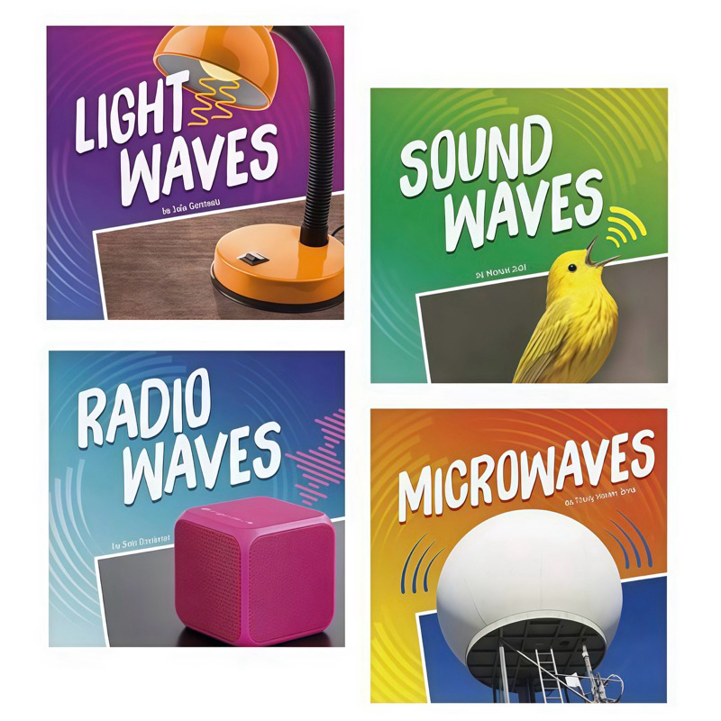 Understanding Waves 4 Books Set ,Light Waves,Sound Waves,Radio Waves,Microwaves, Aged:5-9,Paperback