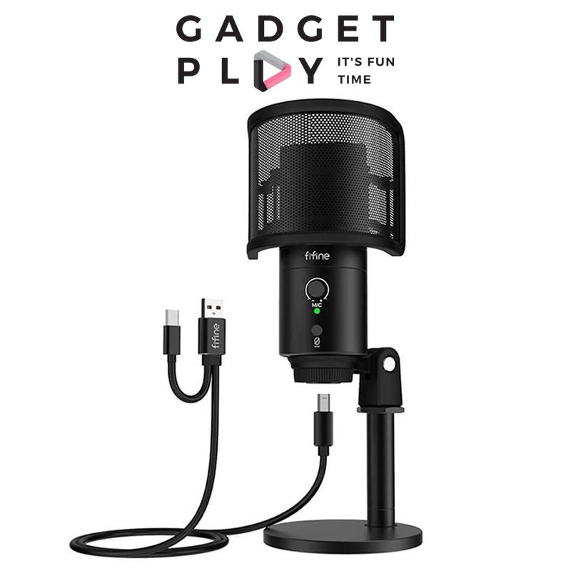 [กรุงเทพฯ ส่งด่วน] FIFINE K683B USB/XLR ไมค์สตรีมมิ่ง Dynamic รองรับ OBS Discord ประกันศูนย์ไทย 1 ปี