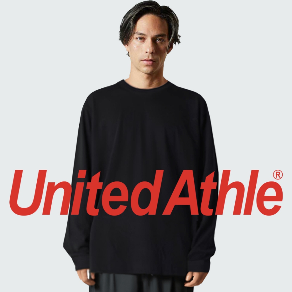 United Athle® ဂျပန်ကလက်စစ် အရှည်လက်ရှပ် (အနက် 36C) — Cotton 100%