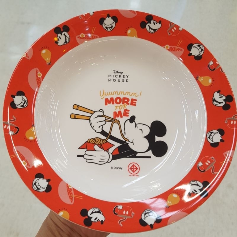 Superware ลาย Mickey Mouse จานเมลามีน 8 นิ้ว ชามเมลามีน 6 นิ้ว