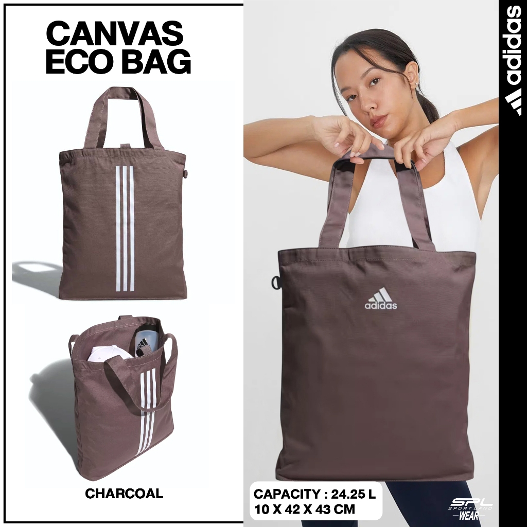 Adidas กระเป๋าผ้า กระเป๋าสะพายข้าง สำหรับผู้หญิง Canvas Eco Bag Sports IM5253 (700)