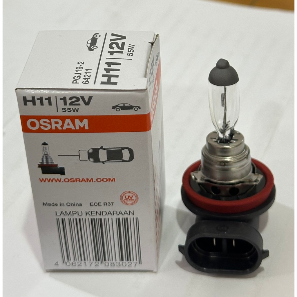 OSRAM หลอดไฟหน้ารถยนต์ ขั้ว H11 12V. 55W