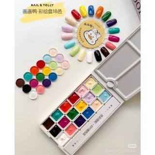รวม6ตัวเลือก เซตสีเล็บเจลจีน🇨🇳 NAIL&YOLLY แบบตลับ ดอกไม้●กระต่าย●เป็ด●ลูกแพร์●โบว์●ดาว&เชอรี่