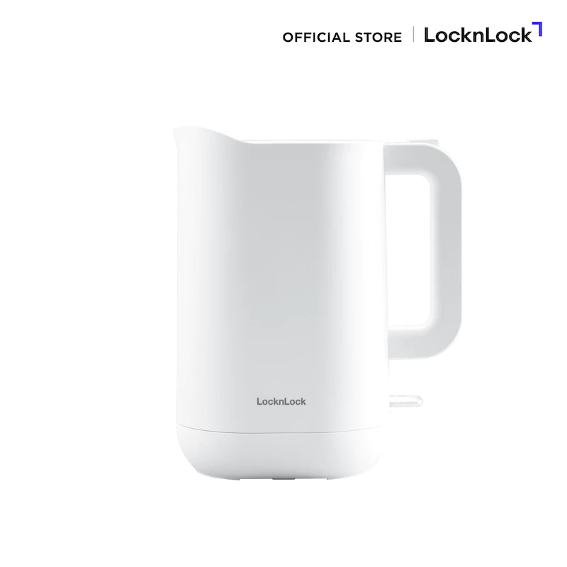 LocknLock กาต้มน้ำไฟฟ้า Silent Electric Kettle ความจุ 1.2 ลิตร รุ่น EJK216WHT