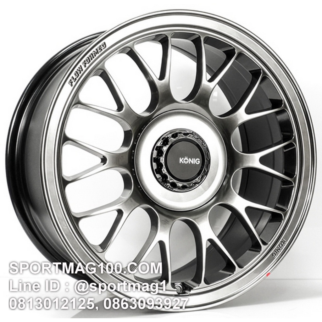 ล้อแม็กซ์ Konig MRK1 ขอบ17นิ้ว 5รู100 สีไอเปอร์คาร์บอน กว้าง8นิ้ว ET36 [22024]