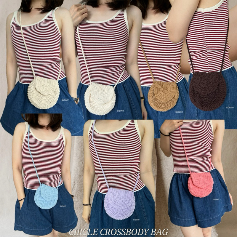 BAINARY | Circle Crossbody Bag กระเป๋าสะพายมินิ กระเป๋าใบจิ๋ว ทรงกลม