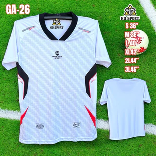เสื้อกีฬาตัวใหม่ล่าสุด GA-26 เสื้อคอห้าเหลี่ยมทรงสวยพิมลาย ราคาถูก สินค้าพร้อมส่ง