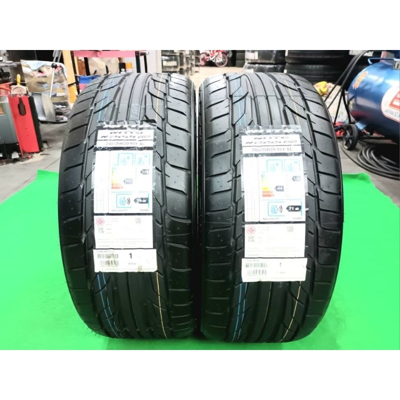 *ราคา 2 เส้น*ยางใหม่ค้างปี 245/35R20 Nitto NT555 G2(Made in Japan)ผลิตปี 2022 ประกันบวม 2 ปี จัดส่งฟ