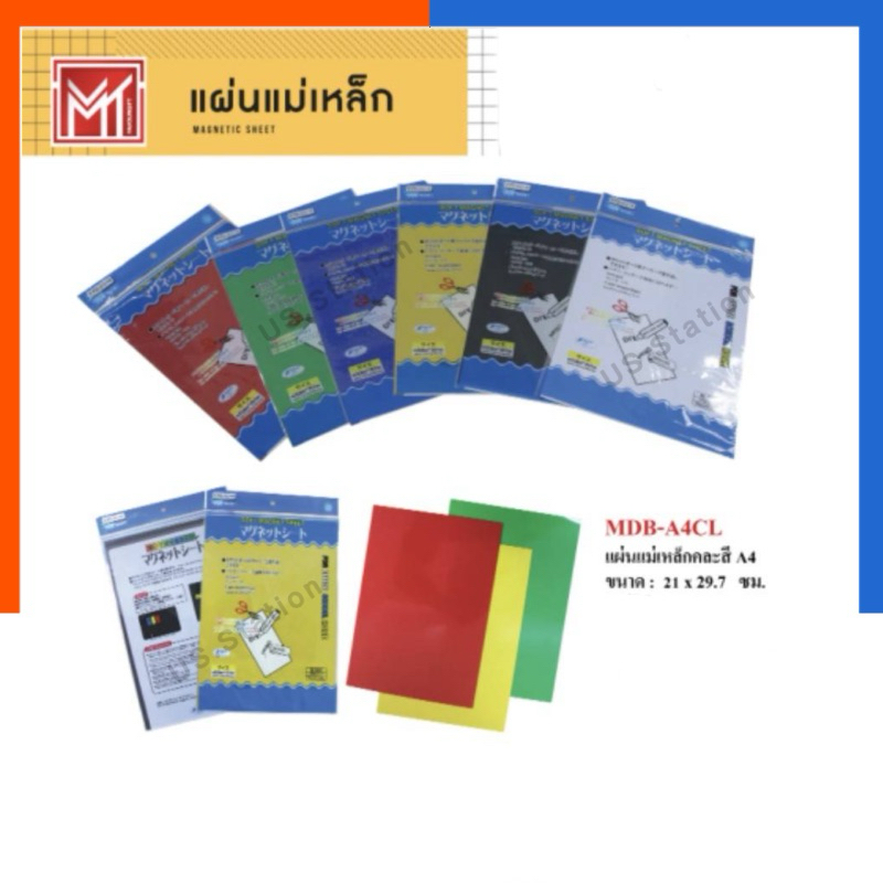 แผ่นแม่เหล็ก ไวบอร์ด ติดตู้เย็น A4 ขนาด 21*29.7cm เขียนได้ ลบได้ กระดาน สีขาว จดโน้ต บันทึก ตารางงาน