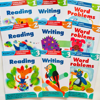 Kumon Reading/ Writing/Word Problems Workbooks G1-G3 Ages 6-9