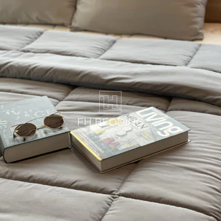 [FH] Full Setชุดผ้าปูที่นอน ผ้านวม ปลอกข้างเก็บความเย็นแบบครบเช็ท รุ่นNano Silk 500 Thread