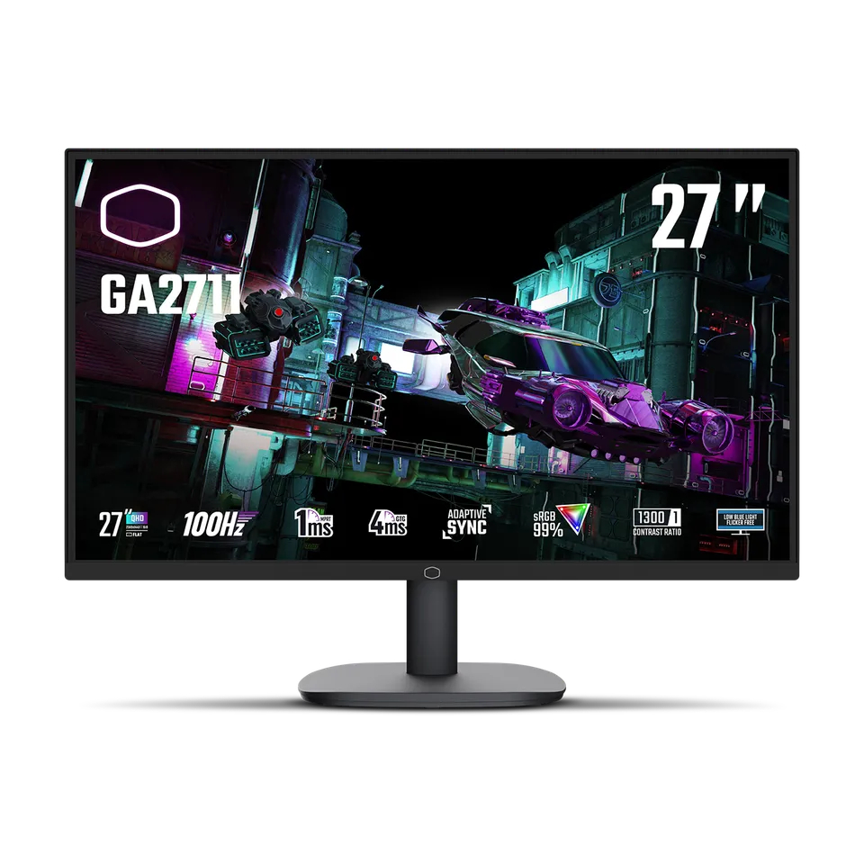 COOLERMASTER GA2711 27 INCH VA 2K WQHD 100Hz *จอคอมพิวเตอร์ใส่ขาจอได้ (CMI-GA2711-US) -รับประกัน 3 ป