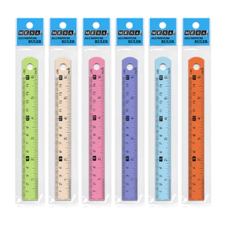 MESA (เมซ่า) ไม้บรรทัดพ่นสี ไม้บรรทัดอลูมิเนียม ไม้บรรทัด ขนาด 15 cm. 20 cm. 30 cm. คละสี