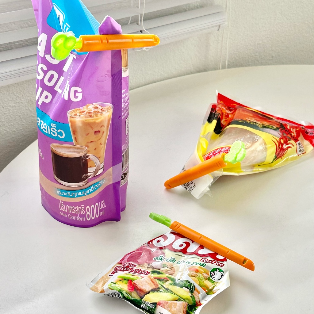 Roomer.Decor [พร้อมส่ง] แครอทปิดถุงขนม ที่ปิดถุงขนม ที่ถนอมอาหาร