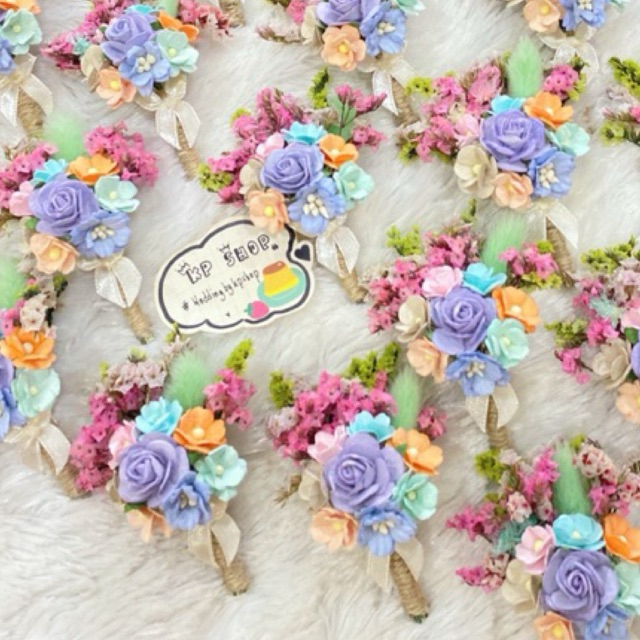 💐 Flower Brooches 🌻 (ใช้เวลา 1-2 วัน จัดทำตามคิวงานค่ะ) ช่อเข็มกลัดดอกไม้งานมินิมอล 💐