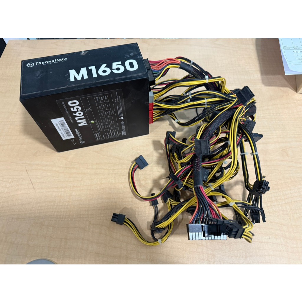 POWER SUPPLY (อุปกรณ์จ่ายไฟ) Thermaltake M1650 1650W สายมีตามรูป