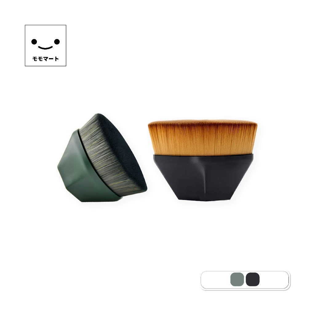 MOMOMART แปรงลงรองพื้น หัวแบน ทรงพุ่ม แปรงแต่งหน้า ขนนุ่ม ไม่บาดผิว รุ่น MA1-0003 MA1-0004