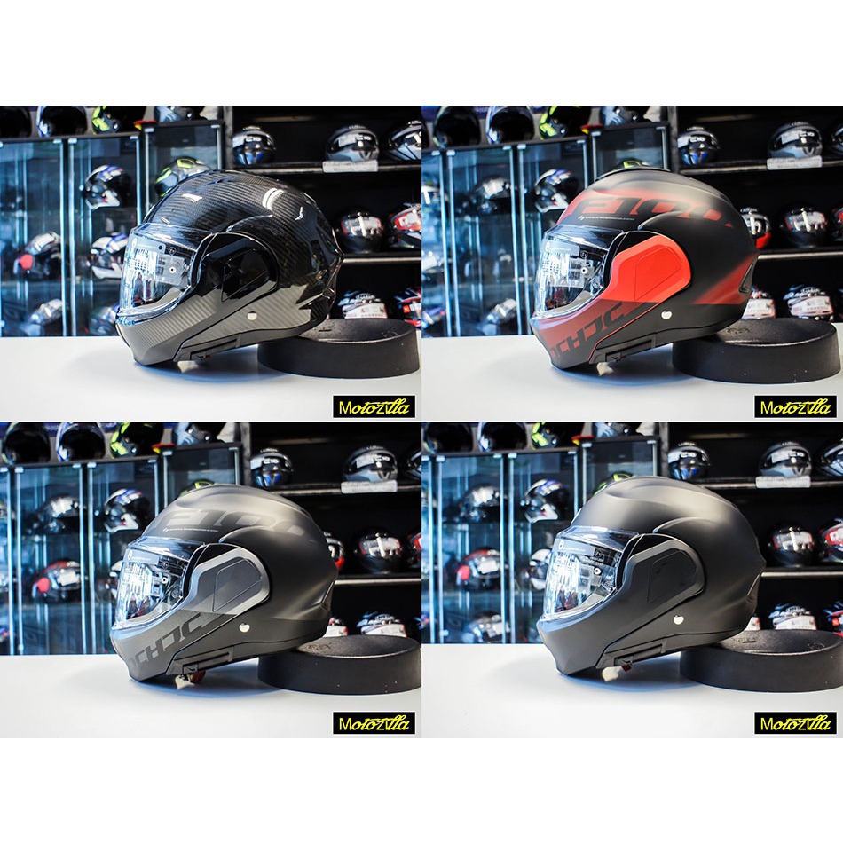 หมวกกันน็อค HJC รุ่น F100 CARBON & F100 Modular Flip-Back