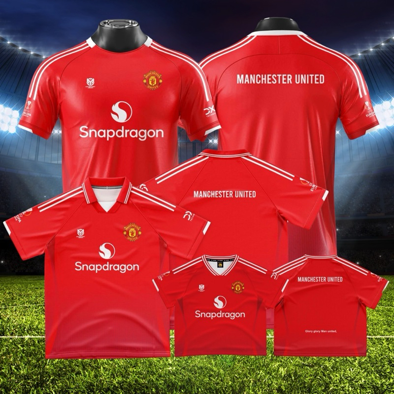 เสื้อเชียร์บอลแมนยู เสื้อกีฬาพิมพ์ลายแฟชั่นยอดฮิต2025 ใส่สบาย (มีแบบบให้เลือก)