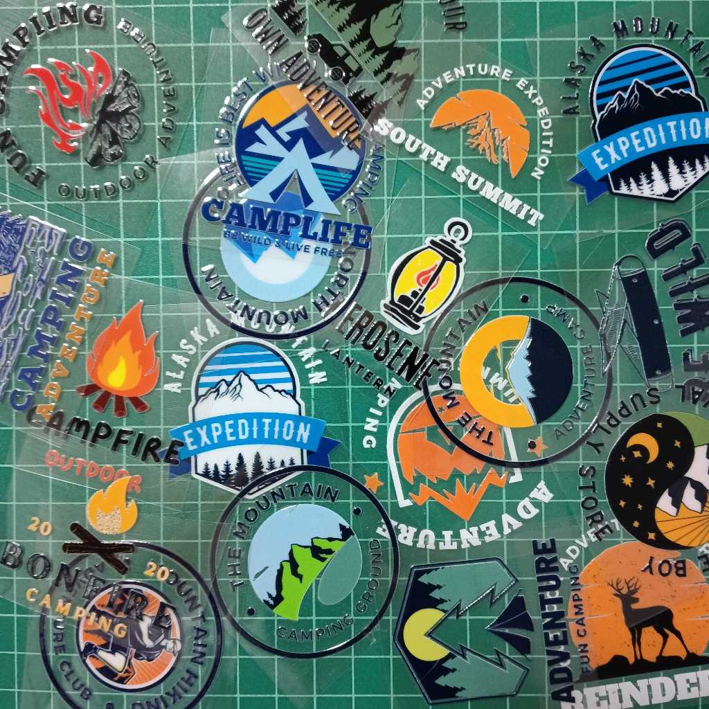 ✨ สติกเกอร์ UV ตัวนูนกันน้ำ ✨ ลาย Camp Set.2 ⛺🌲 รวมไอเทมสุดชิคสำหรับ สายเดินป่า & สายชิว